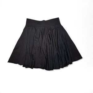 OQQ Black Pleated Tennis Skirt